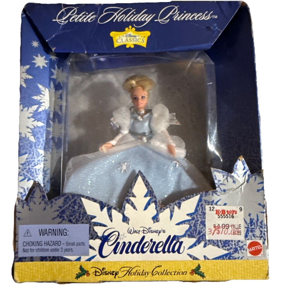 Walt Disney's Cinderella Disney Holiday Collection Ornament Mini Barbie Doll
